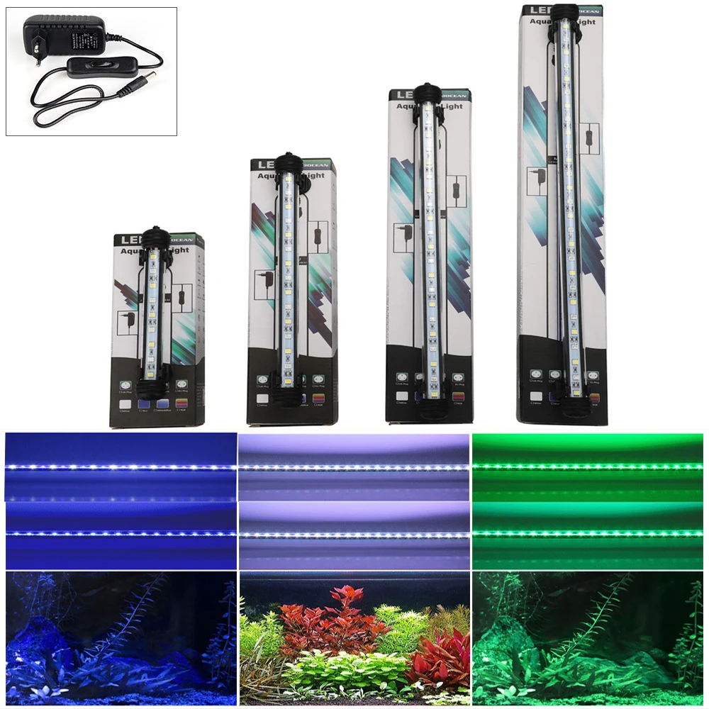 Штепсельная Вилка европейского стандарта аквариума светодиодный светильник