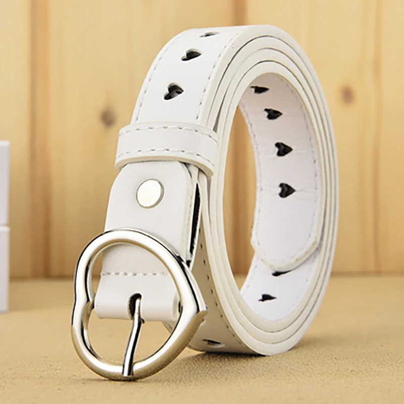

A001 New Love Hollow Belt Heart-shaped Ladies Belt Heart-shaped Perforated Decoration All-match Jeans Belt belts for women