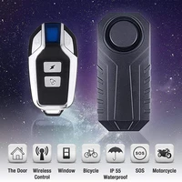 wireless motorcycle bicycle alarm security anti theft alarm with remote control ip55 waterproof 93 db super loud
