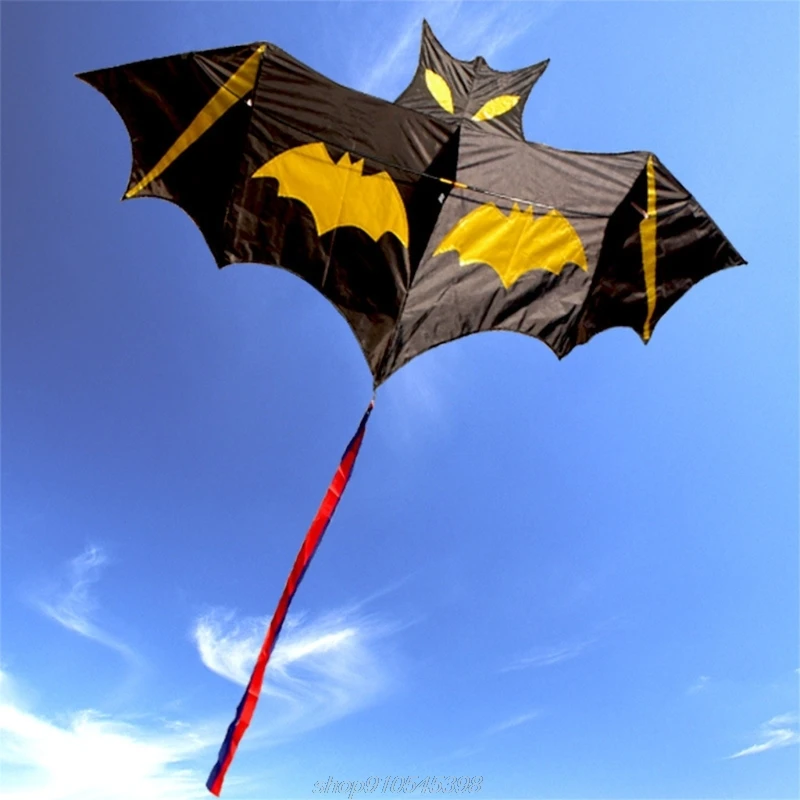 

Summer Vacation Outdoor Playing Large Kite with Ribbon Bat Kites Physical Sports Outdoor Toy Beach Sport J07 21 Dropship
