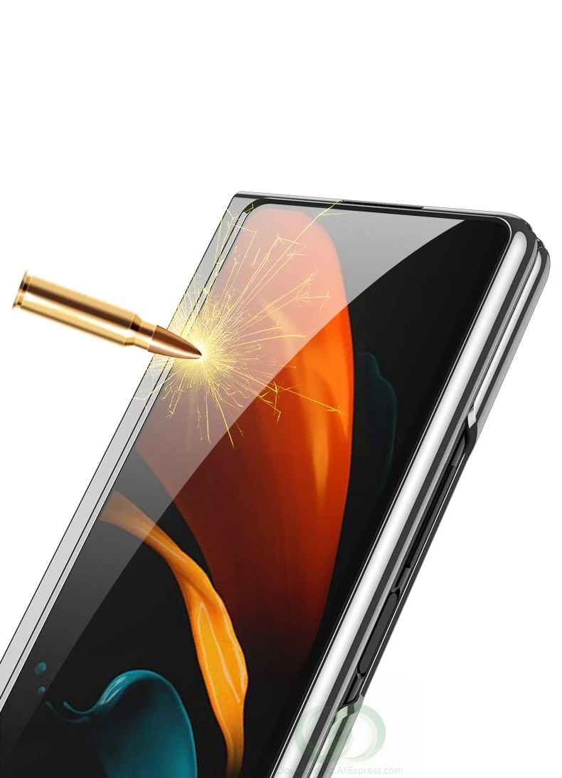 

The new Samsung Galaxy Z Fold 2 Leather-Plated Glass Hard Cover, with a new double-sided fully protective case