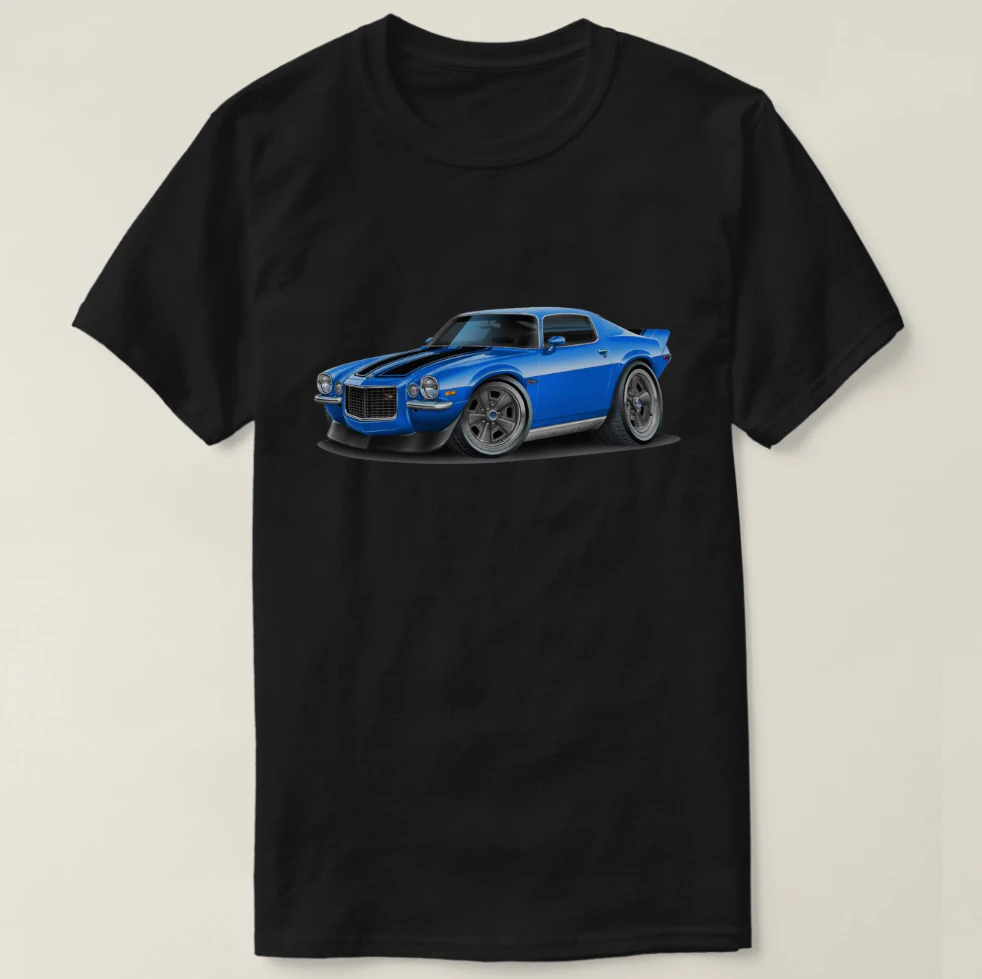 2019 печатная Мужская футболка Детская Хлопковая с короткими рукавами и 1970 73 Camaro