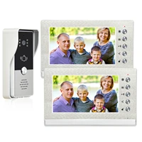 wired video intercom system video entry door phone 2 monitor video doorbell door phone support unlock for home villa apartment
