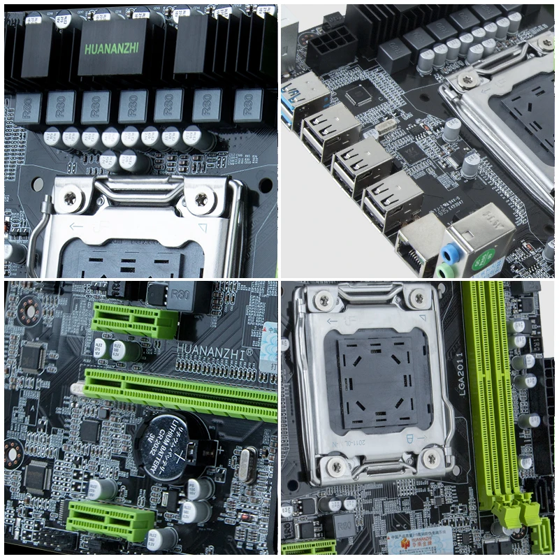Новая материнская плата HUANANZHI X79 LGA2011 комбинированный процессор ЦП Xeon E5 2650 C2 SR0KQ