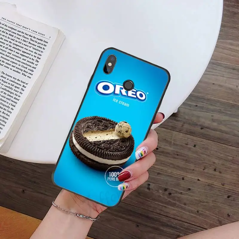 

Oreo Milk chocolate Biscuits Phone Case For Xiaomi Redmi note 7 8 9 t k30 max3 9 s 10 pro lite high quality protective coque