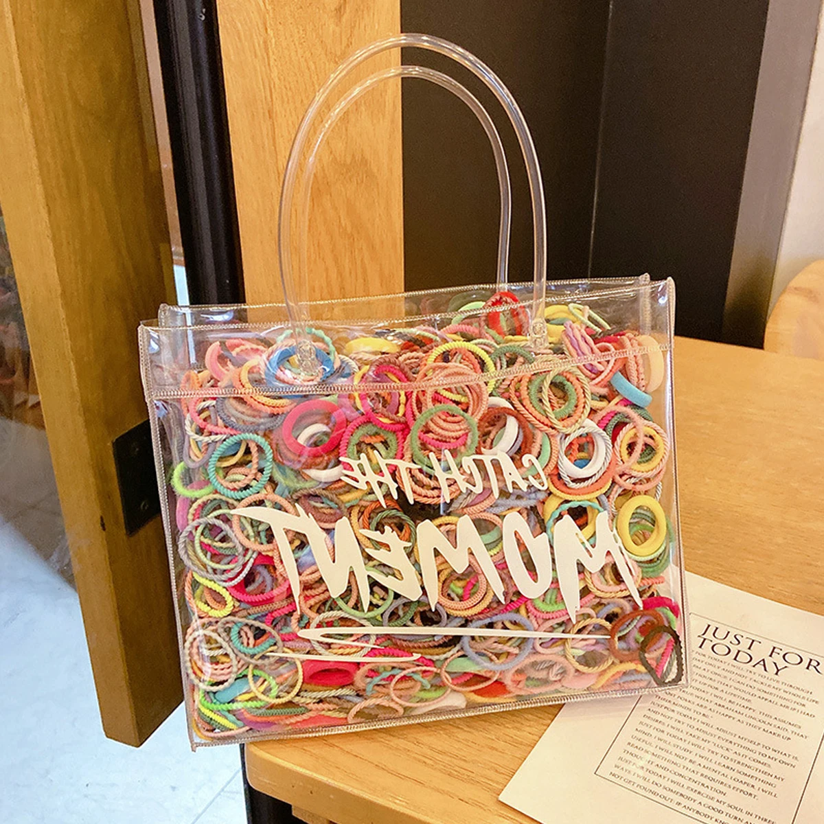 100 шт./набор Детские резинки для волос 2/3 см