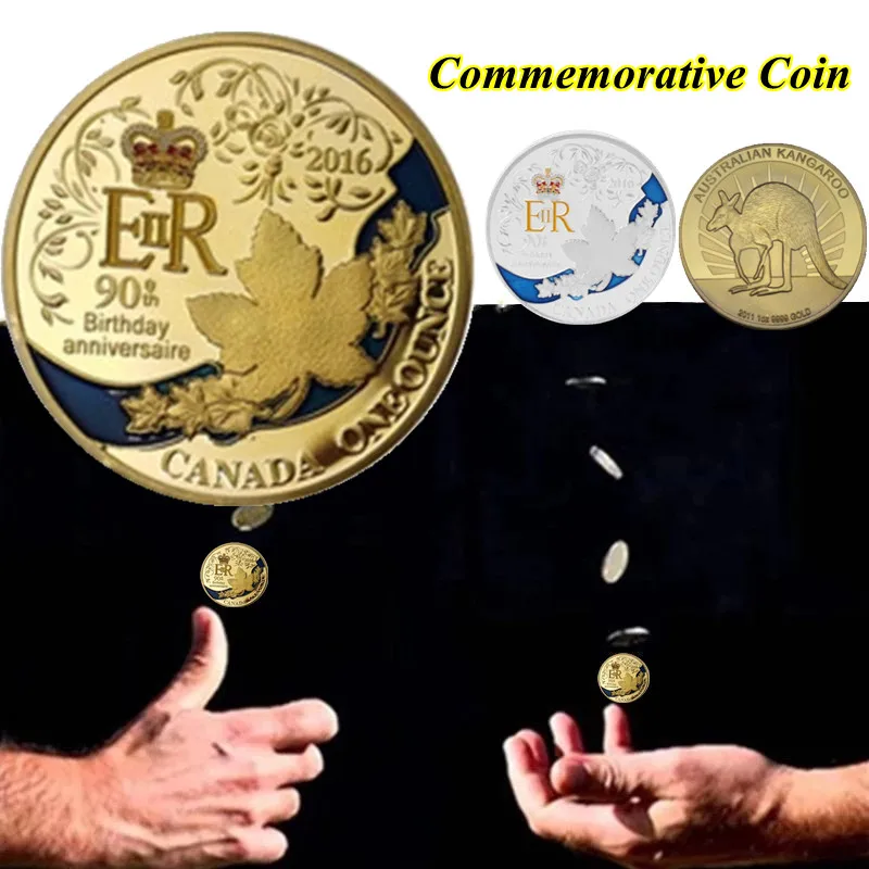 

Hot sale coin collection Australia kangaroo men and women love wedge-tailed eagle yes or no decision challenge golden coin