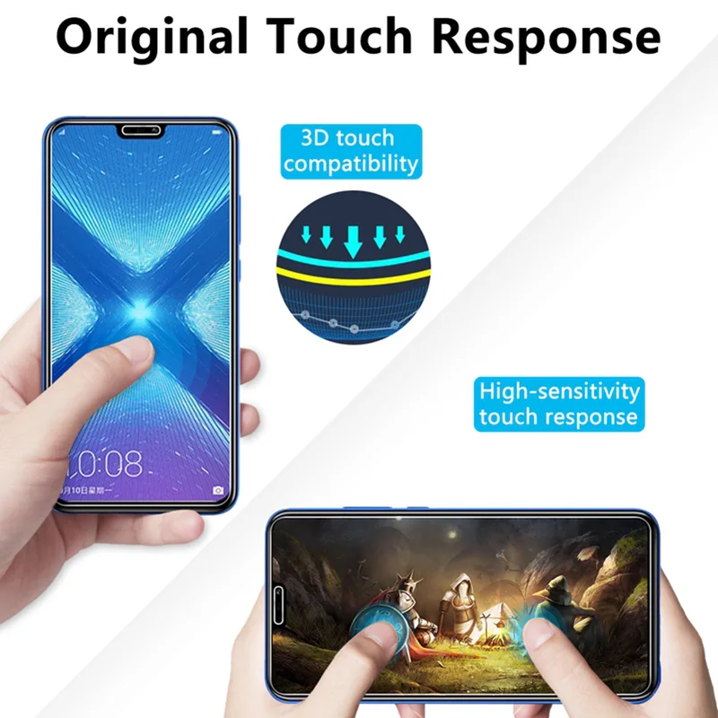 

Phone Screen Protector Film Glass for Honor 4X 6X 7X 8 X Protective Glass Honor 8X Tempered Glass for Huawei Honor Play 5X 7S 8C