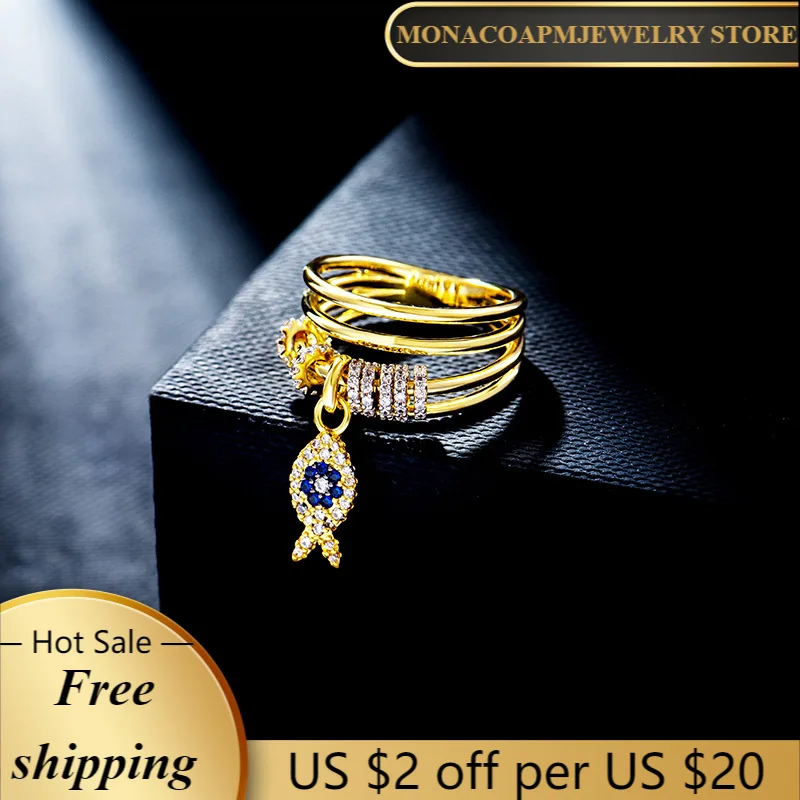 

Кольцо женское из серебра 925 пробы с фианитами, Монако, ювелирные изделия