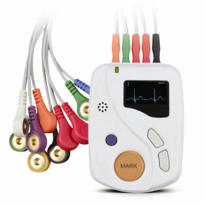 

Portable 12 Lead 48 Hour Dynamic EKG Holter Handheld ECG Electrocardiog Recorder Analyzer Software TLC6000 Usb Pc Sw