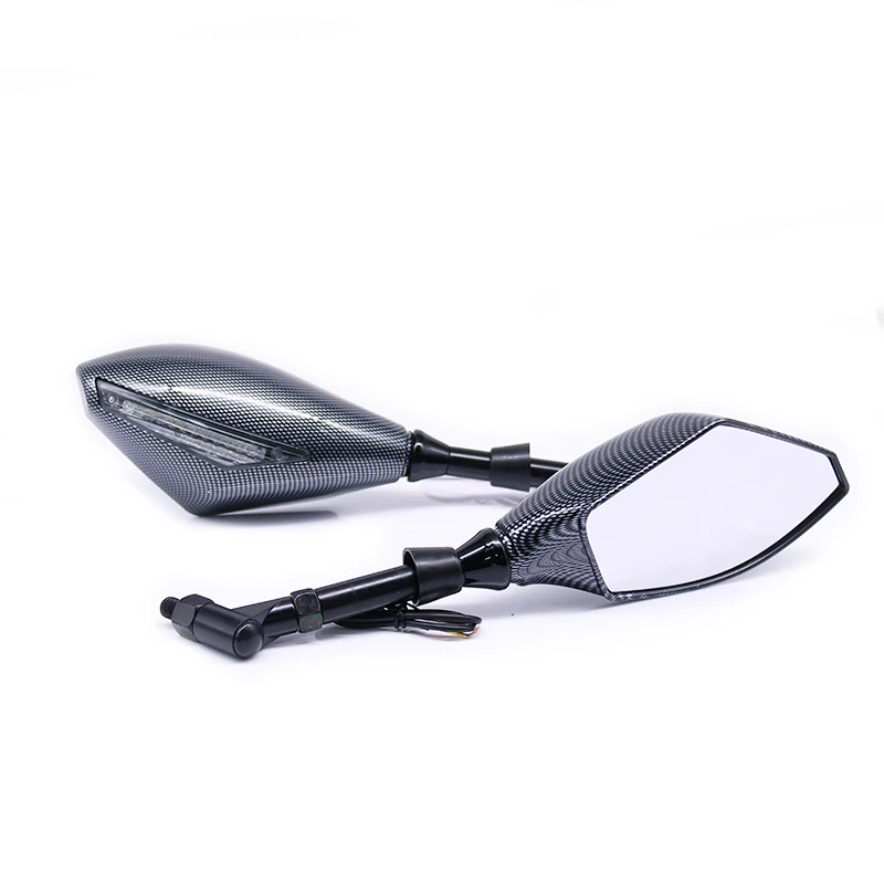 

8mm 10mm Universal Motorcycle Turn Signal Indicator Light Rearview Side Mirrors For Honda Yamaha Suzuki Kawasaki Custom