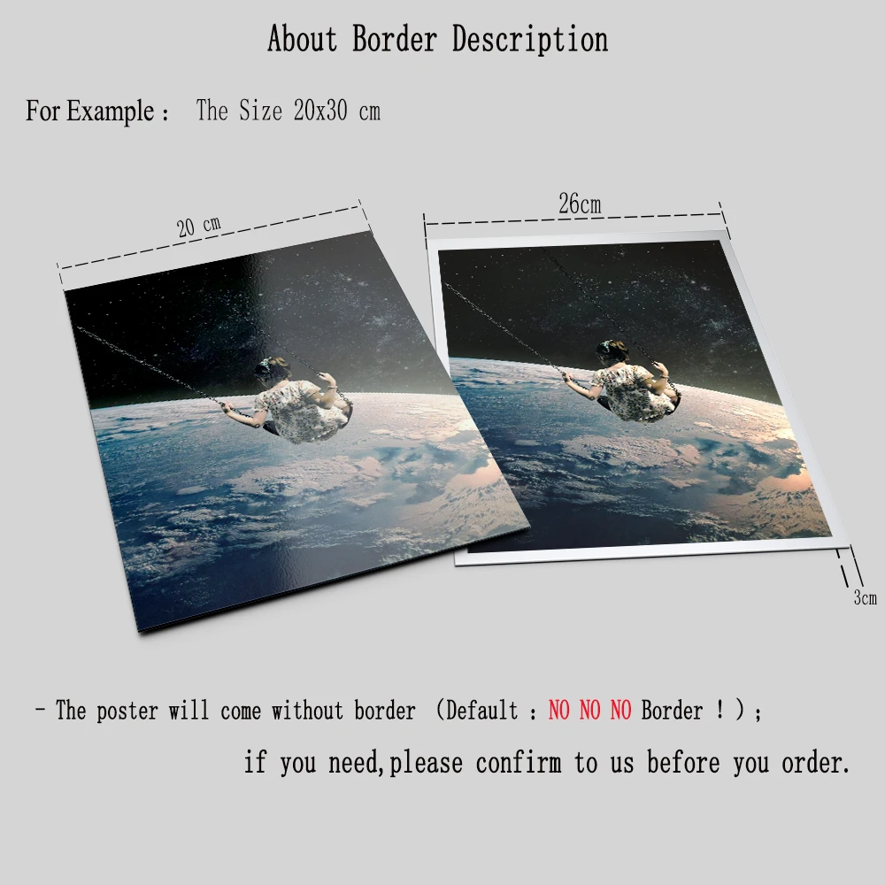 Девушка качели холст картина под ночным небом сюрреалистизм Галактика Космос
