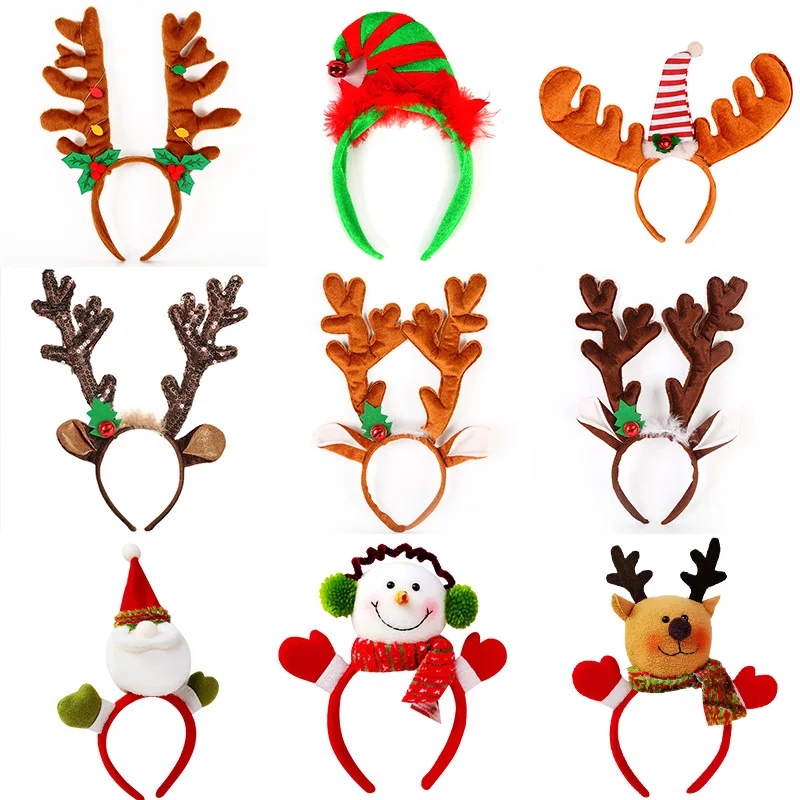 

Christmas Antler Headband Christmas Gifts Headdress Holiday Decorations High Quality Materials for A Variety of Style Headbands