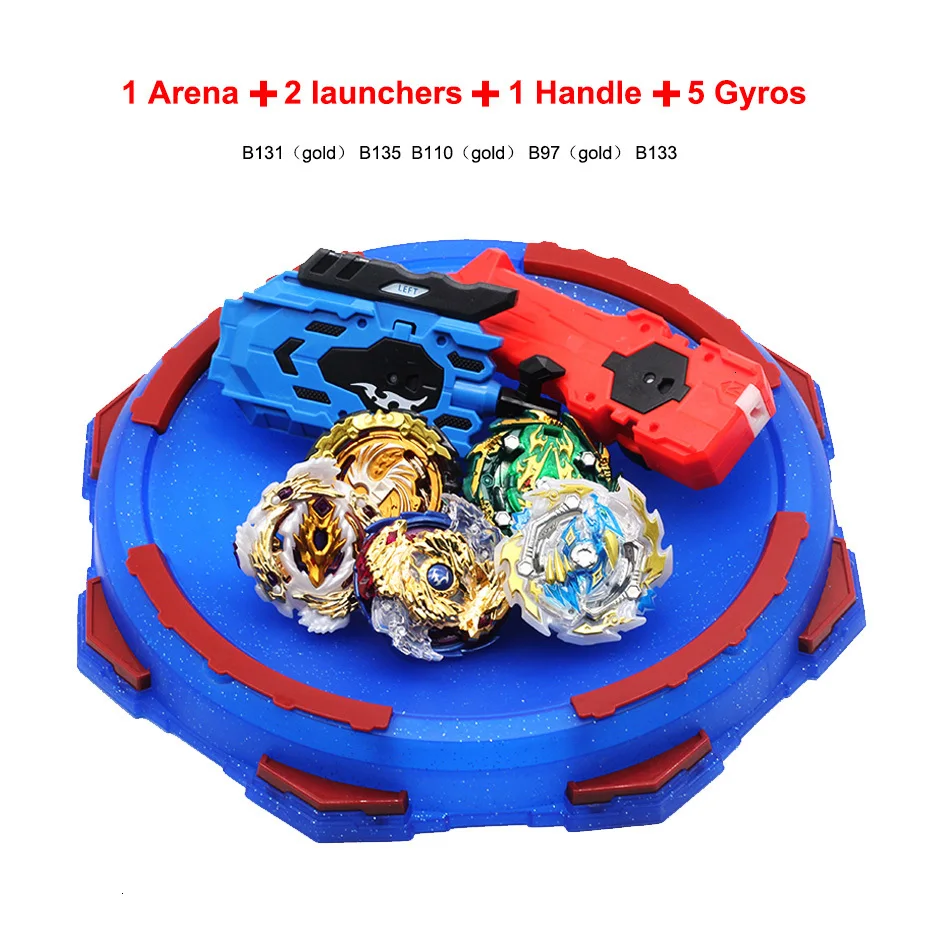 Takara Tomy Bey Bay Burst игрушки с пусковым устройством стартер Арена игрушка Металл Fusion Бог спиннинг Топ стадион лезвия игрушки новые - Цвет: 5pcs set 05
