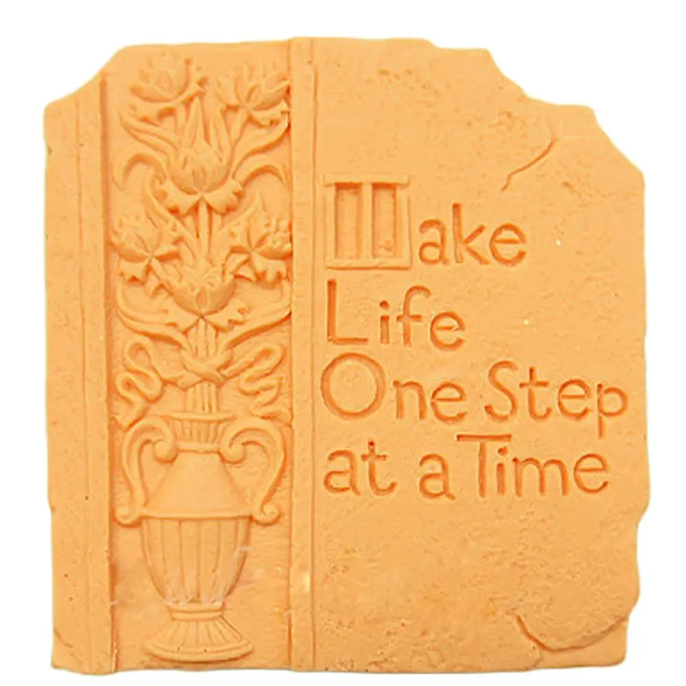 

Make Life One Step At a Time Square Soap Mold Clay Mould Silicone Molds