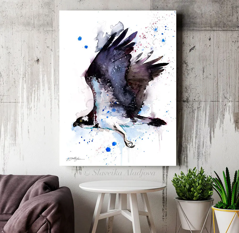 Декоративная живопись Osprey печать славянки аладjova искусство животное