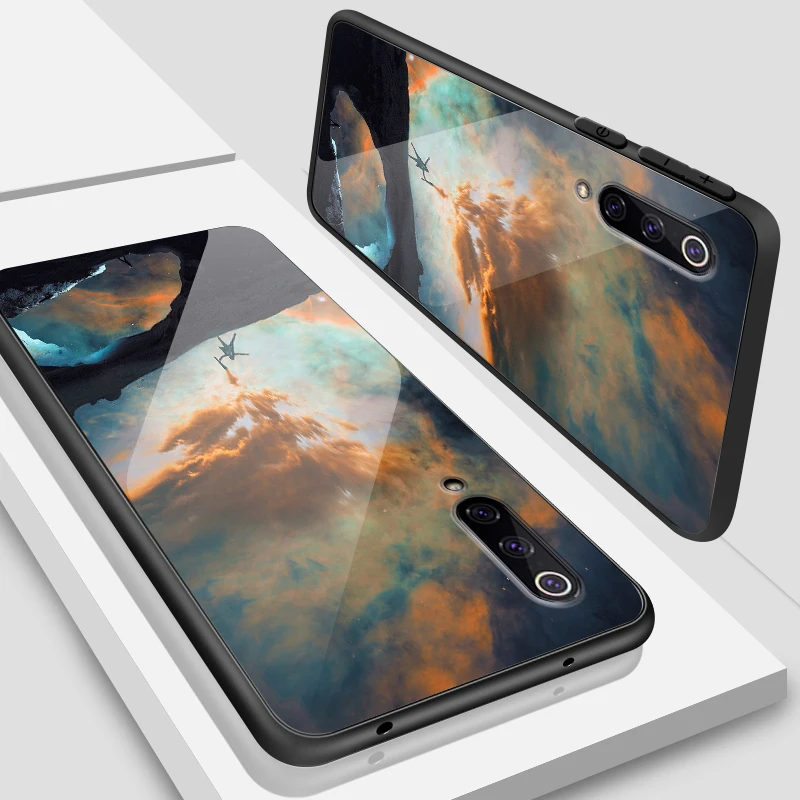 W390 Чехол из закаленного стекла для Xiaomi 5X6X8 9 SE A1 A2 Lite Мягкий чехол из ТПУ для Redmi Note 4x 5A 6 7 Pro Prime жесткий бампер чехол для телефона - Цвет: W390