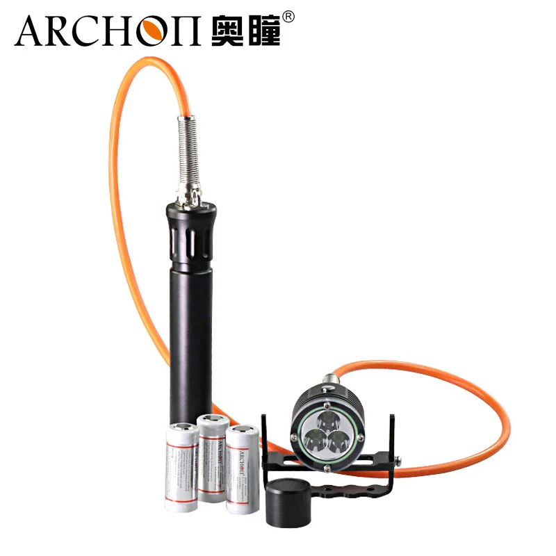 ARCHON DH30 II фонарь для дайвинга 3* CREE XM-L2 U2 LEDs max 3600 люмен подводный 100 м погружение свет фотография свет+ батарея