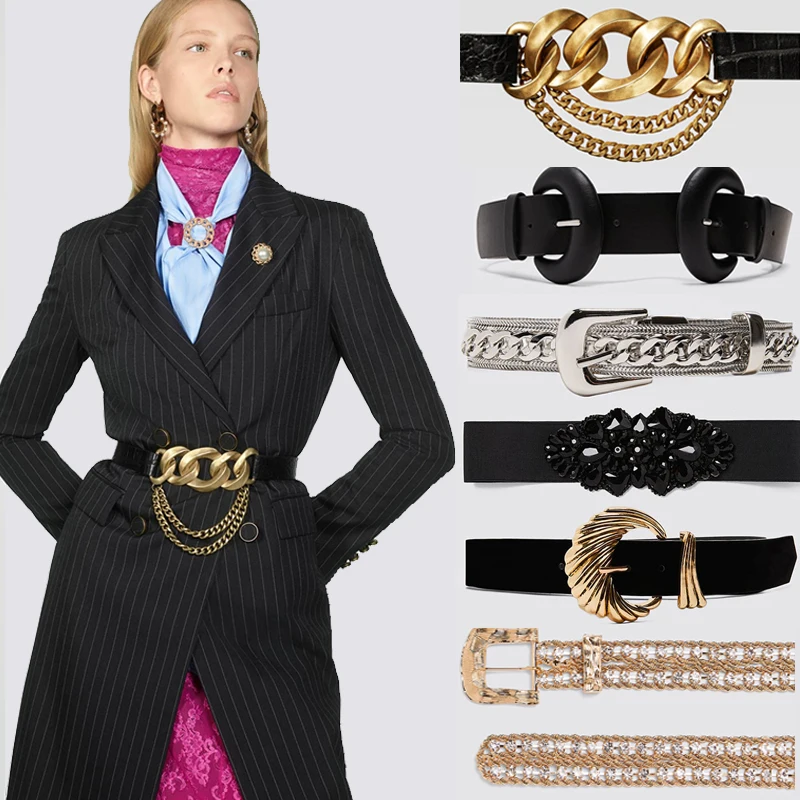 Новинка 2019 ZA ограниченная серия ремень Модный женский богемный стиль