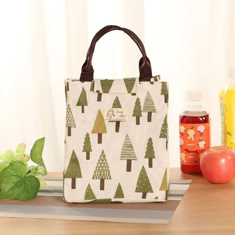 Функциональная сумка для обеда холодильник с узором Еда Портативный утепленная