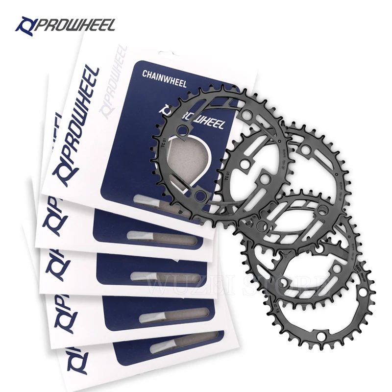 

Звездочка для горного велосипеда Prowheel 104BCD, круглая, узкая, стальная, 32T 34T 36T 38T 40T, аксессуары для горного велосипеда