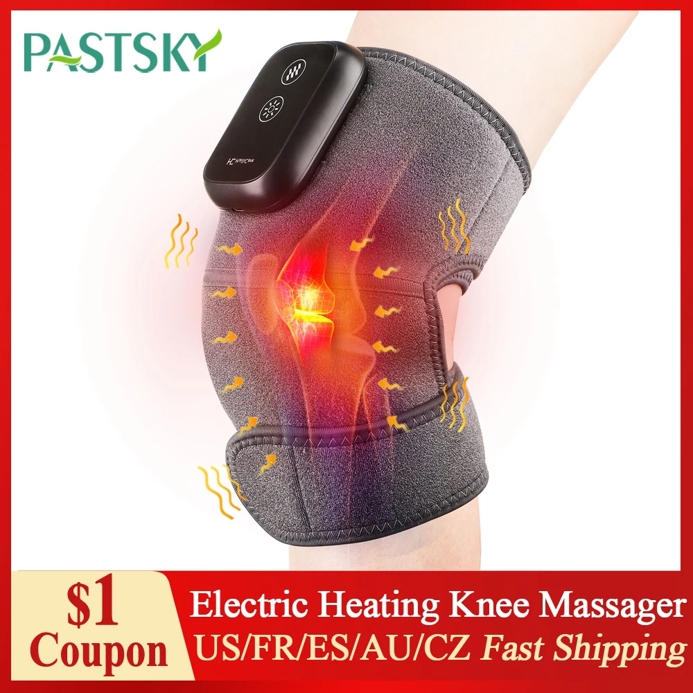 

Electric Heating Knee Massager Far Infrared Joint Brace Support Vibrador Back Shoulder Massage Knee Care Pain Relief Massageador
