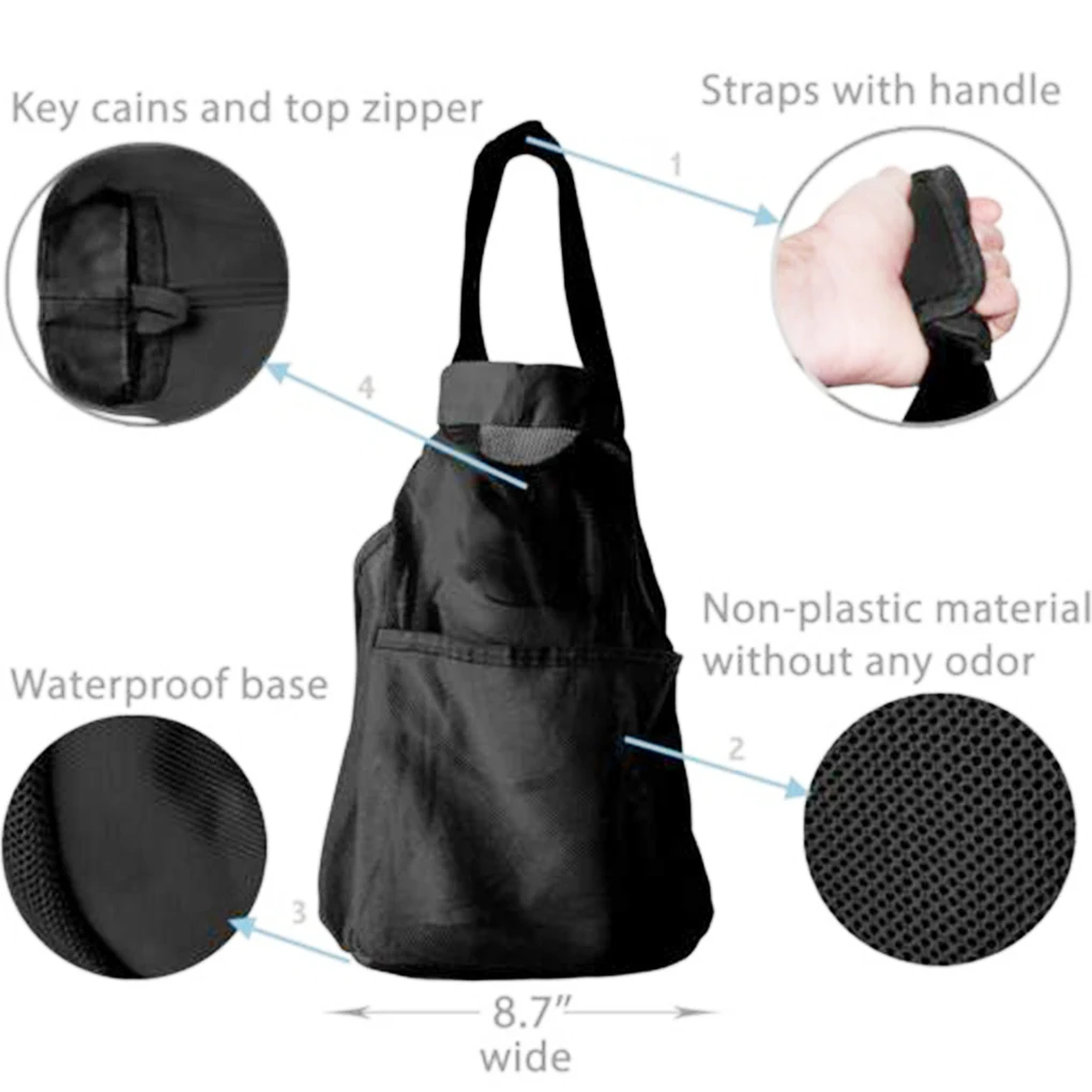 

Beach Storage Bag Outdoor Swimming Beach Walking Toiletry Toys Slippers Large Capacity Storage Pouch Handbag