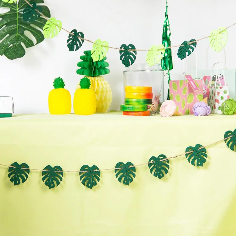 Летние украшения для вечеринки в джунглях висячая гирлянда из тропических