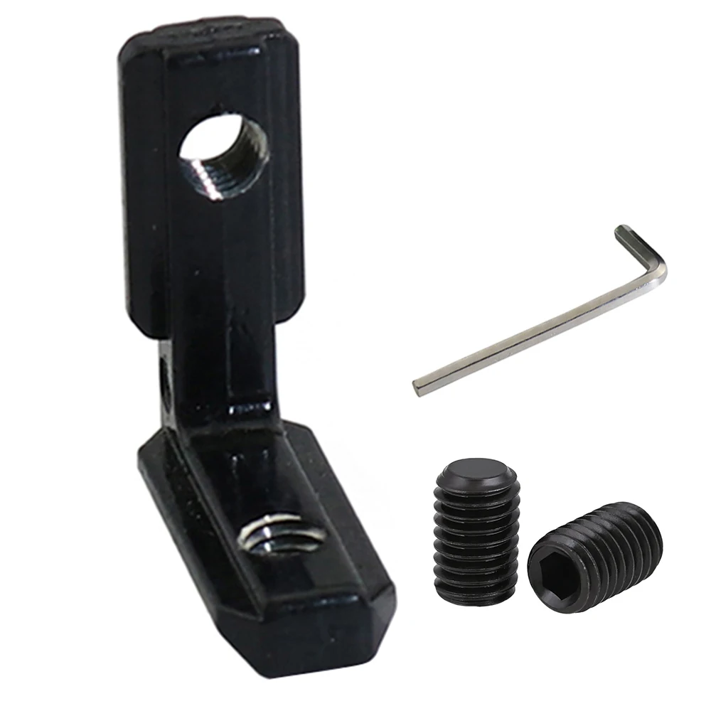 10 шт. 20 50 20s L образный черный внутренний угловой соединительный кронштейн с