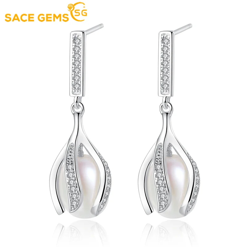 

Женские серьги-гвоздики из серебра 925 пробы с натуральным жемчугом