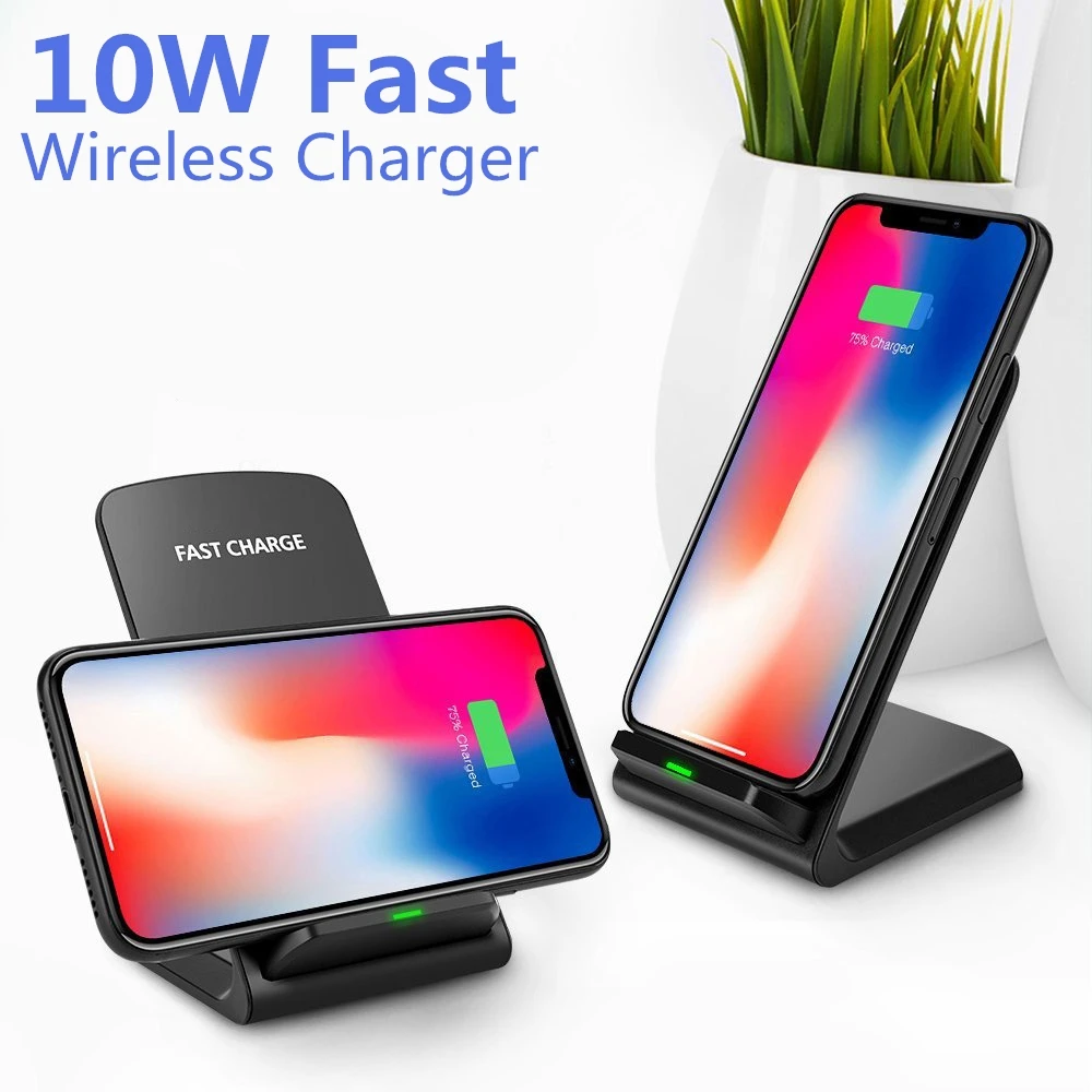 FDGAO 10 Вт QI Беспроводное зарядное устройство для iPhone 11 Pro X XR XS Xiaomi Mi 9 Быстрая зарядка для samsung Note 10 9 S10 S10E S9