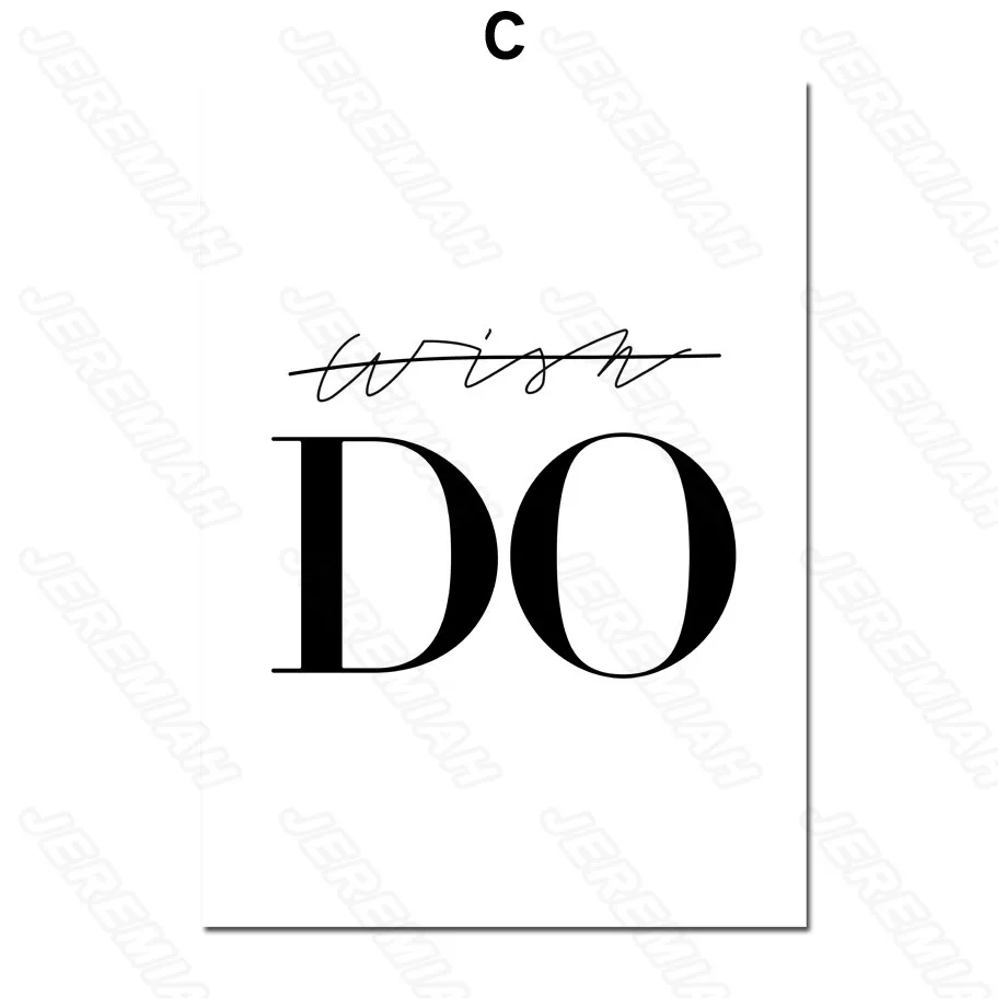 

Canvas Landscape Poster Letter Flower Nordic Style Waterproof Ink Print Art Hd Painting Modern Bedroom Wall Sticker