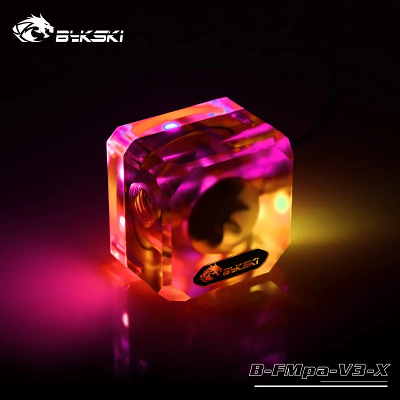 Бутиковый расходомер Bykski набор для водяного охлаждения прозрачный акриловый