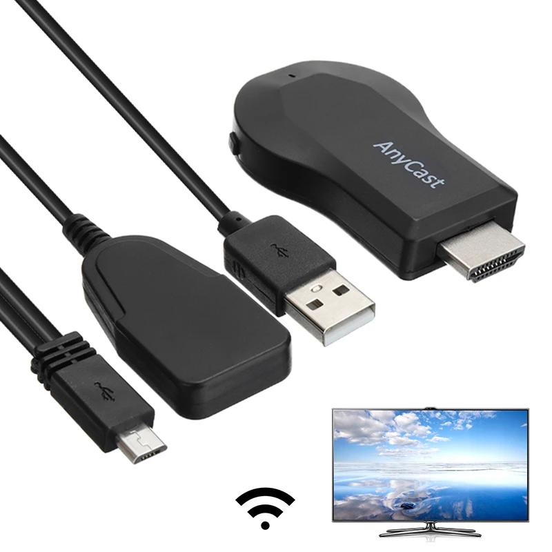 Wi-Fi портативный приемник для дисплея беспроводной USB-адаптер Anycast Miracast Airplay 1080P ТВ