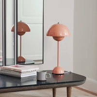 nordic charging touch bud table lamp makaron multicolor bedroom bedside lamp danish designer creative mushroom lamp