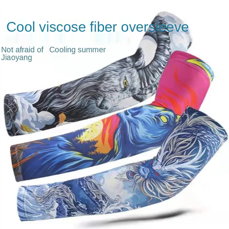 

Sun Tattoo Sleeves UV Protection Long Seamless Sunscreen Arm Sleeve Outdoor Cycling Fashion Cuff Outdoor Running Sleeves For Arm