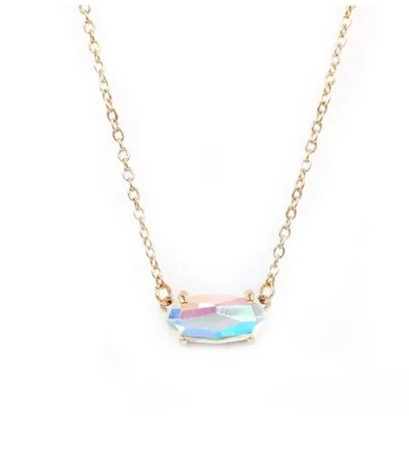 Gold AB necklace Новые модные медные металлические Дихроичные AB Кристальные блестящие браслеты-манжеты для женщин - Окраска металла: Gold AB necklace