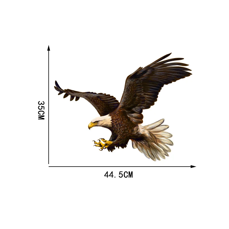 

YOJA 44.535CM Bald Eagle Spreading Wings Personality Home Living Room Wall Stickers Cartoon Decals 8WS0164