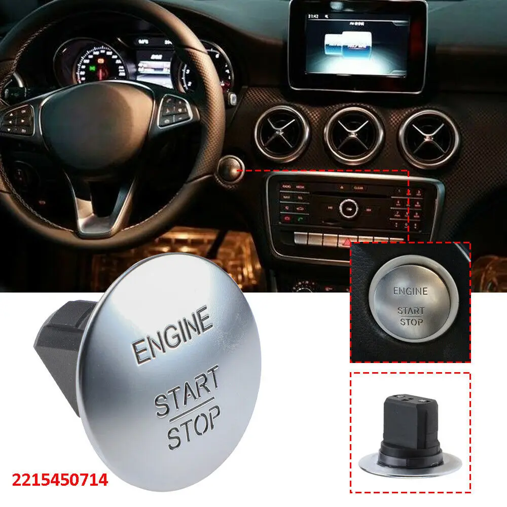 Новинка 2215450714 подходит для Mercedes Benz Кнопка запуска и остановки зажигания без