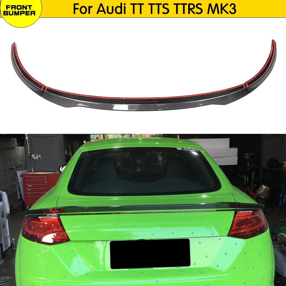 3 шт. задний спойлер для багажника автомобиля из углеродного волокна Audi TT & TTS RS 2015