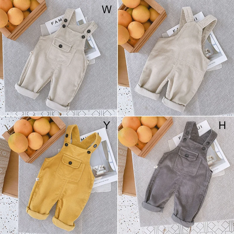 Детские длинные штаны для мальчиков джинсовые комбинезоны девочек Комбинезон