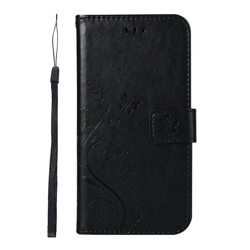 Black Модный кожаный чехол-бумажник с откидной крышкой для Coque huawei Y5 Prime Y6 Pro Y7 P9 Lite Mini P20 Lite mate 30 чехлы для телефонов - Цвет: Black