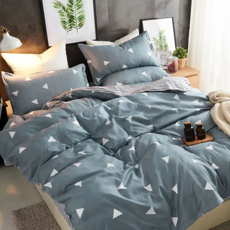 

Home Textiles Bedding Sets Home Bedding Duvet Cover Flat Sheet Skin-Friendly Aloe Cotton 3/4PCS Quilt Cover Sheet Pillowcases