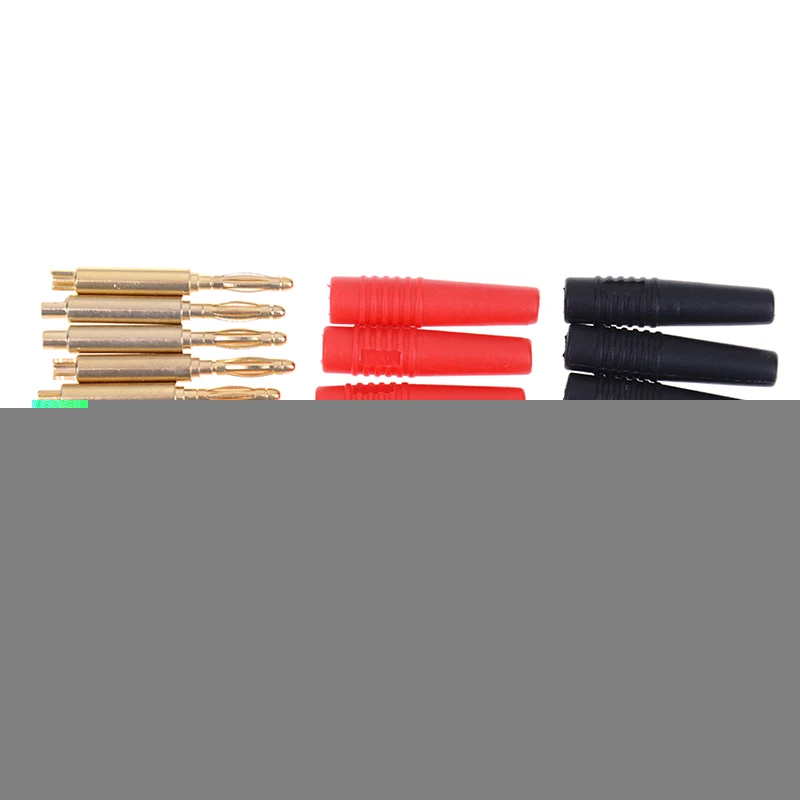 10pcs/lot 2mm Gold Plated Wilding Banana Plug Audio Speaker Amplifier Cable Wire Power Screw Jack Connector Adapter Randomly | Электроника