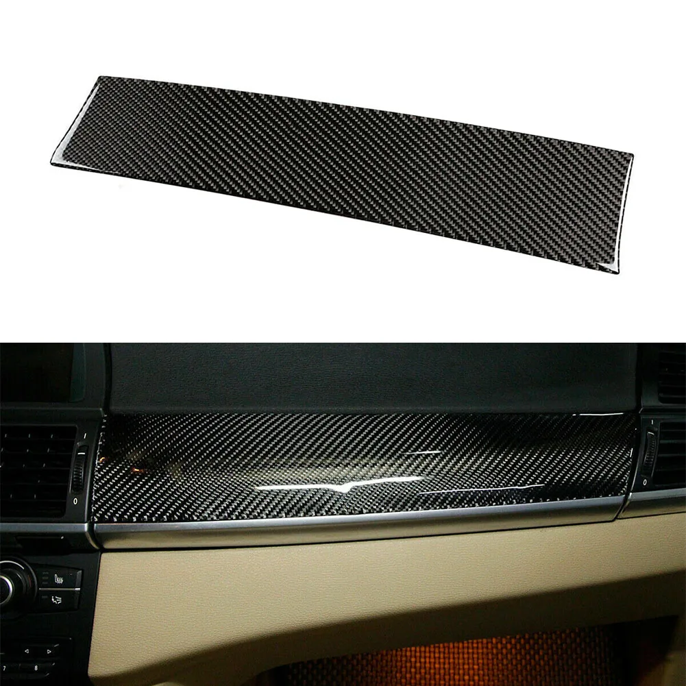 

Carbon Fiber Car Dashboard Panel Cover ​Decorative Trim For BMW X5 E70 X6 E71 2008 2009 2010 2011 2012 2013 LHD
