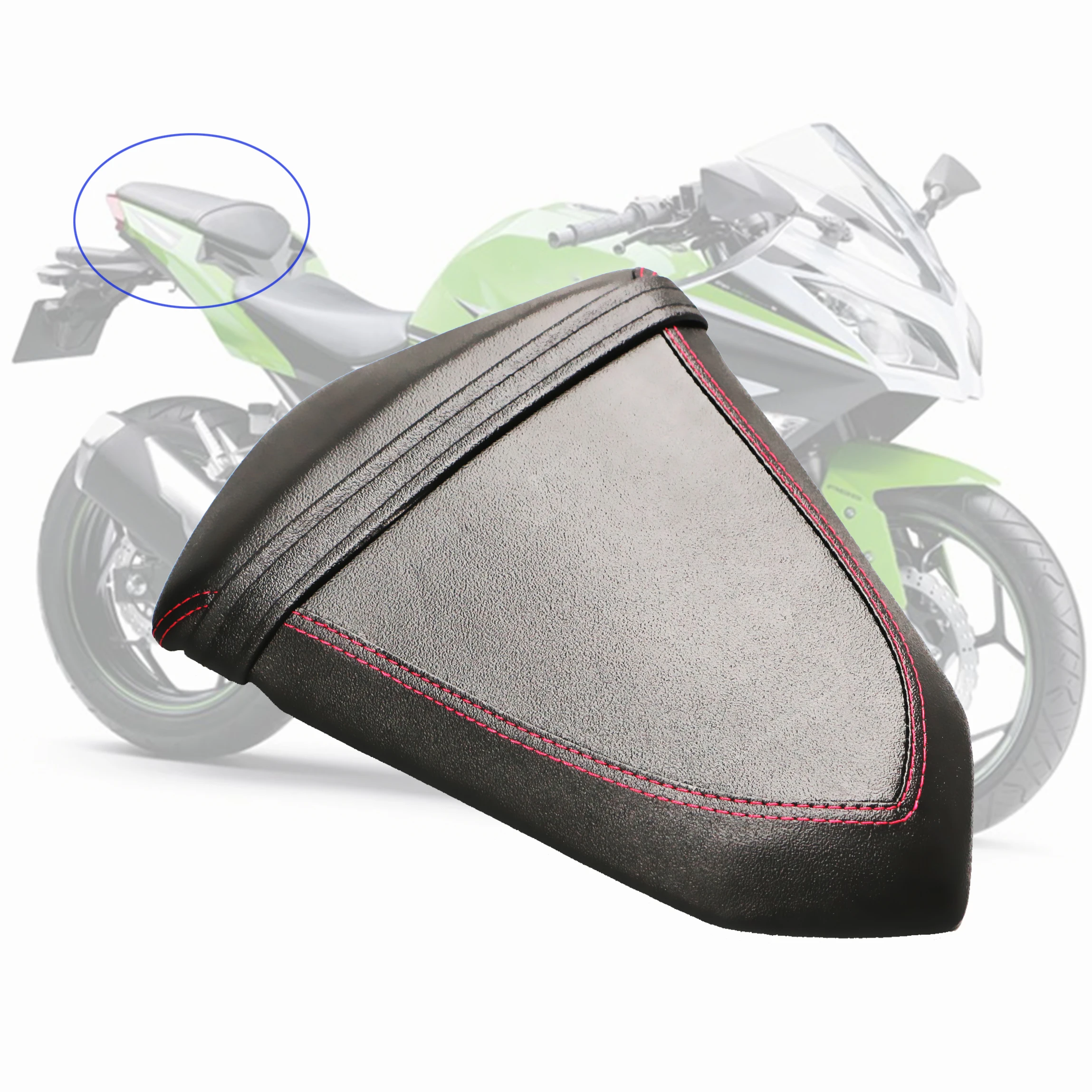 Fit For Kawasaki Ninja 250 Ninja 300 2013 - 2017 Motorcycle Rear Passenger Seat Cushion Pillion Ninja300 Ninja250 EX300 Z250