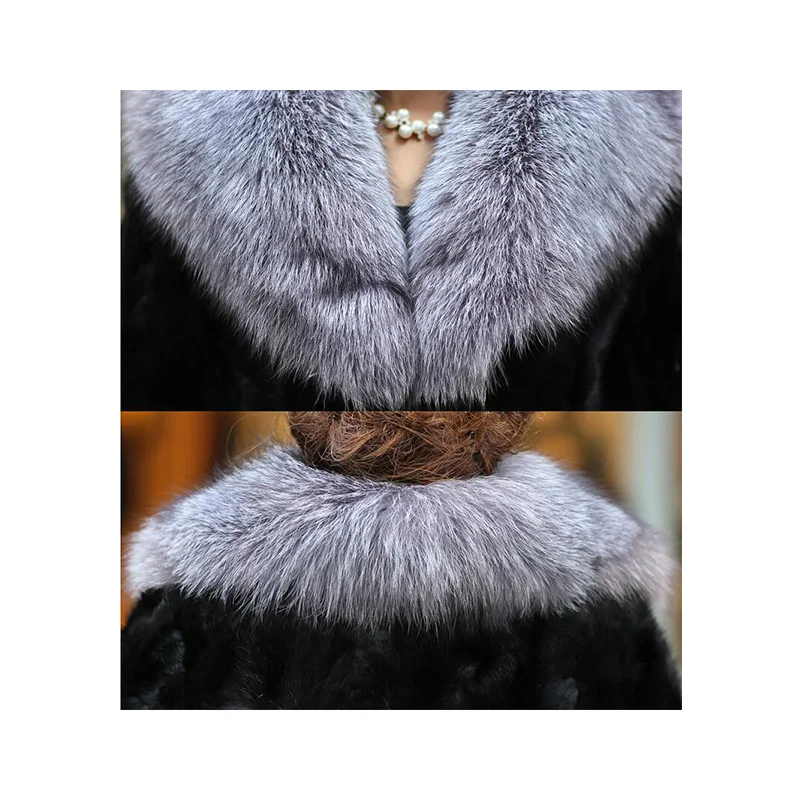 Винтажное пальто из искусственного меха 2019 Женское средней длины пикантная