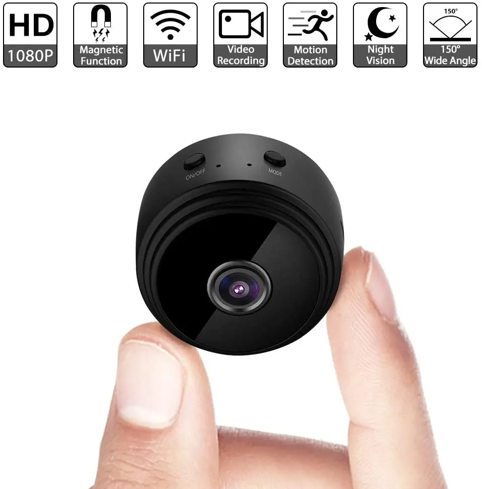 

Mini Camera WiFi Wireless Video Camera 1080P Full HD Small Nanny Cam with Night Vision Motion Activated Indoor Covert