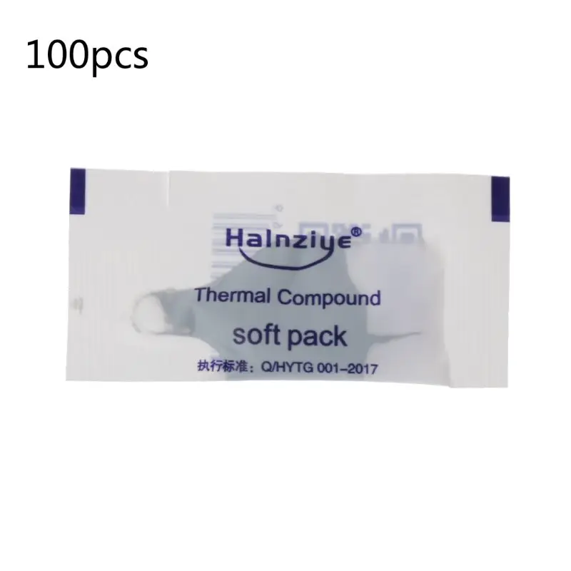 

100Pcs Thermal Grease Paste Compound Silicon CPU Heat Sink Processor Cooling Paste Silicone Thermal Grease