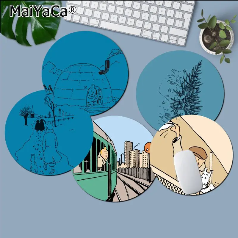 

The Adventures of Tintin Gamer Speed Mice Retail Small Rubber Mousepad Anti-Slip Laptop PC Mice Pad Mat gaming Mousepad